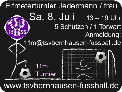 11m-Turnier mit Hocketse am 8.Juli 2017 Fleinsbachstadion