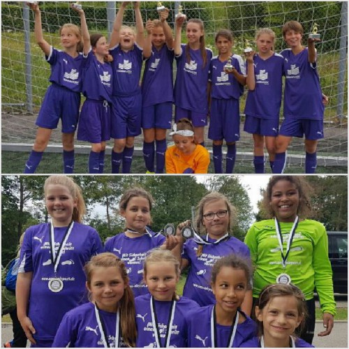 Lila Mädels beim Turnier in Lauchhau auf Platz 2 und 4  ?⚽