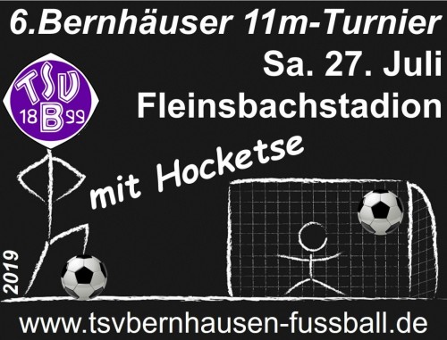 Einladung zum 11 m - Turnier am 27.Juli 2019