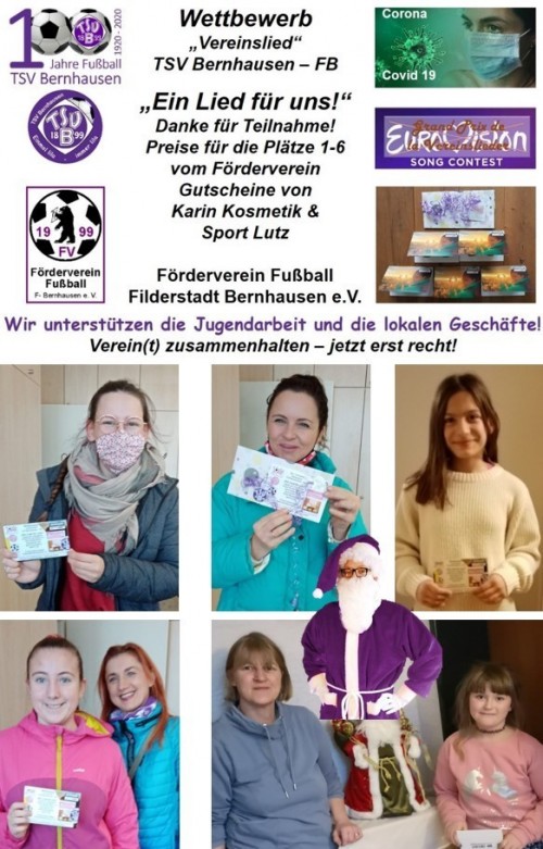 „Ein Lied für uns“  - Wettbewerb des Förderverein Fußball