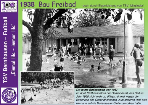 101 Jahre lila Fußballgeschichte – 1938 Bau Freibad (Bild 4)
