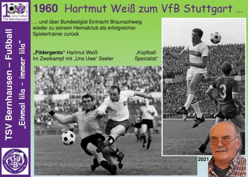 101 Jahre lila Fußballgeschichte - 1960 Hartmut Weiß zum VfB Stgt. (Bild 10-32)