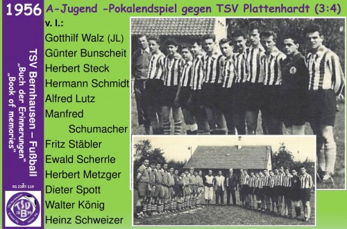 101 Jahre lila Fußballgeschichte - 1956 - A-Jugend