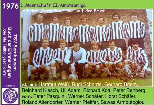 101 Jahre lila Fußballgeschichte - 1976 - 1. Mannschaft