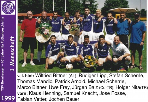 101 Jahre lila Fußballgeschichte - 1999 -1.Mannschaft