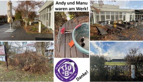 Andy und Manu waren am Werk - Verein dankt!