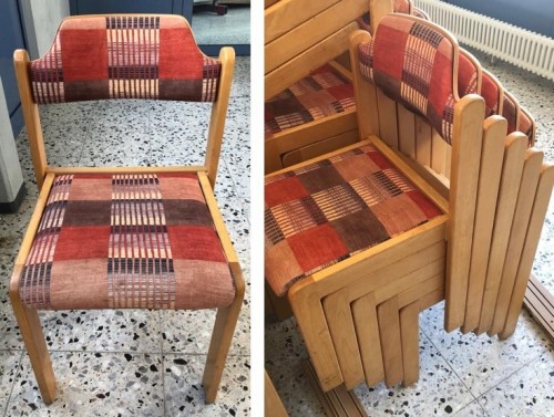 Neuer Saal - alte Stühle zu verschenken