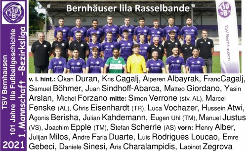 101 Jahre lila Fußballgeschichte - 2021 - lila Rasselbande