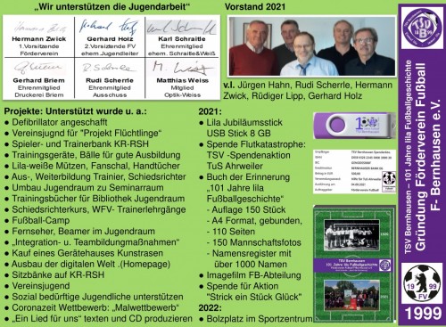 Förderverein Fußball F-Bernhausen e.V. ● „Hauptversammlung“