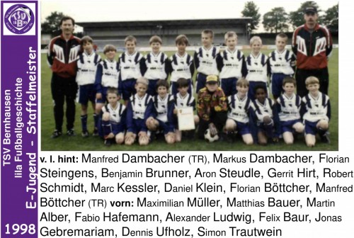 Lila Fußballgeschichte - 1998 E-Jug. Staffelmeister