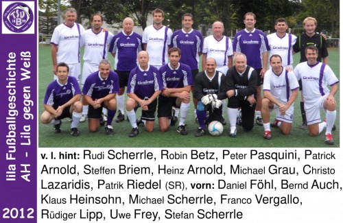 Lila Fußballgeschichte 2012 AH- Lila gegen Weiß