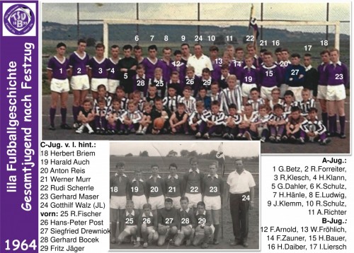 Lila Fußballgeschichte -1964 Gesamtjugend