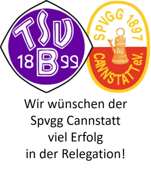 Danke Spvgg Cannstatt für "sportliches Duell" und viel Erfolg in der Relegation