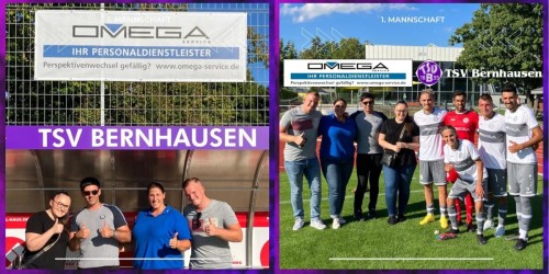 OMEGA - Trikotsponsor der 1. Mannschaft war zu Gast