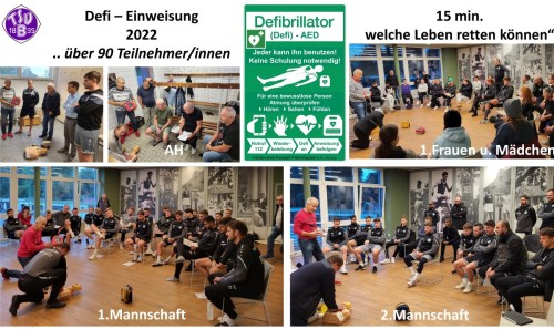 15 Minuten, welche Leben retten können - Einweisung Defibrillator