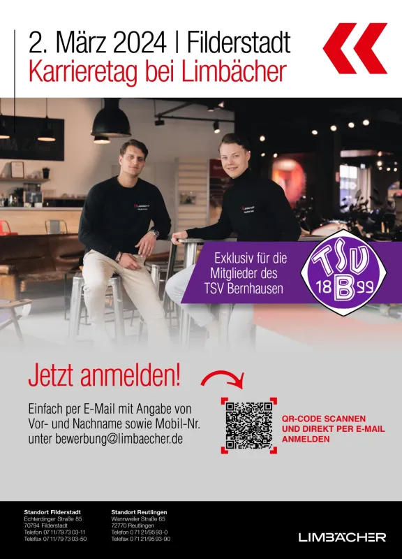 2 Stunden für  Karrieretag bei Limbächer