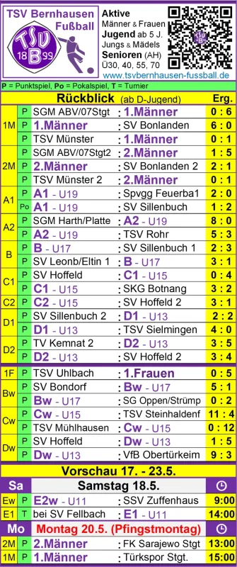 Vorschau  - Noch 4 Spiele in der Bezirkligasaison 23/24