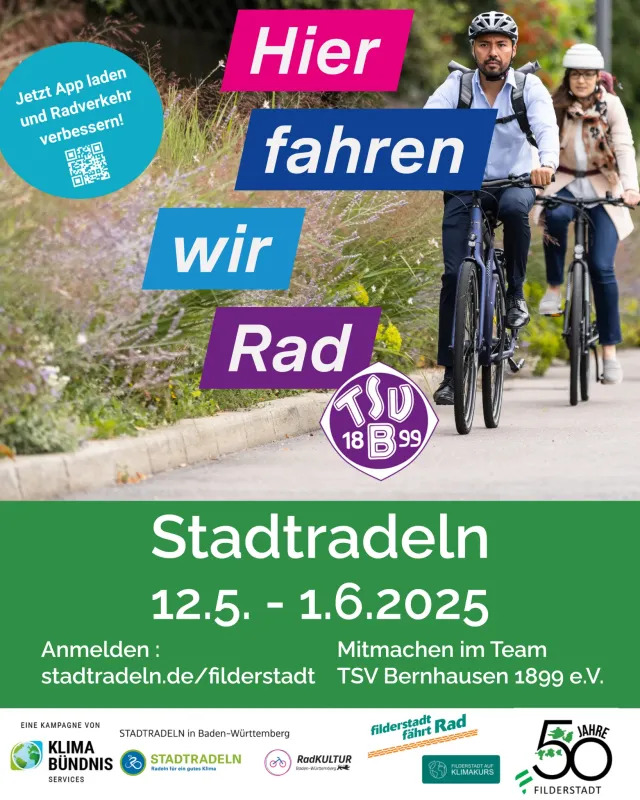 TSV-Team tritt wieder beim Stadtradeln in die Pedale -Fußball macht mit!