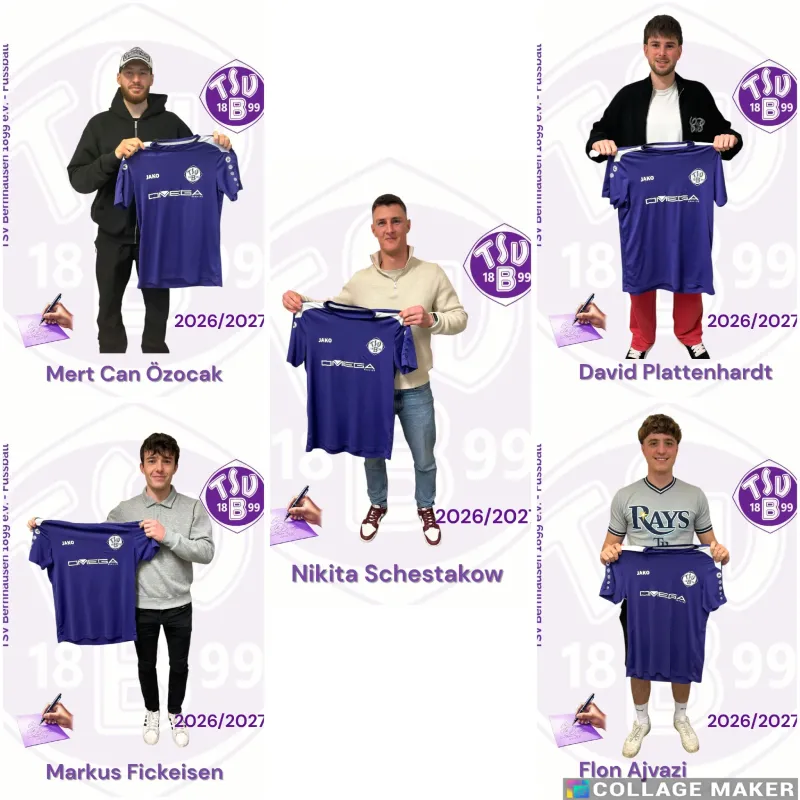 Neuzugänge 1. Mannschaft Saison 2026/2027