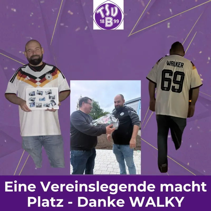 Eine Vereinslegende macht Platz - Danke WALKY !!!