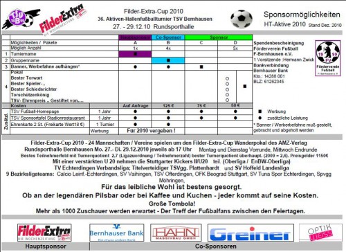 Werbungsmöglichkeiten HT-Aktive 2010