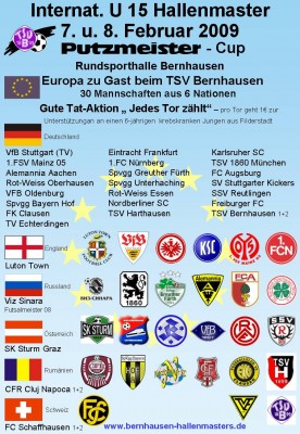 27.12. U15 Hallenmasters Auslosung 16 -17:30 Uhr