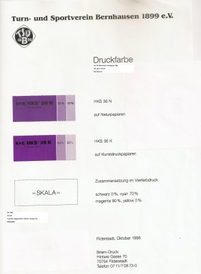 Vereinsfarbe Lila - Definition Farbton