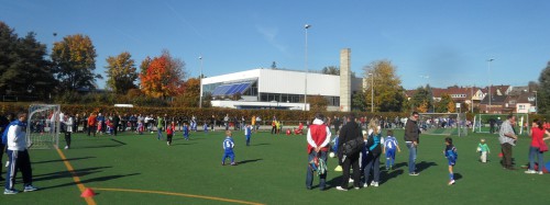 Bei F-Junioren kurzfristig als Gastgeber eingesprungen