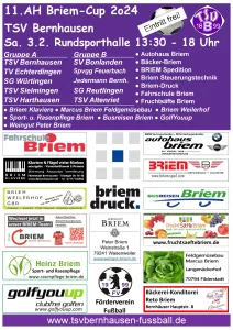 11.Briem-Cup am 3.2. Rundsporthalle ab 13:30