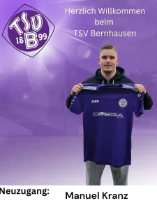 Saison 2025/2026 1. Sommerneuzugang Manuel Kranz