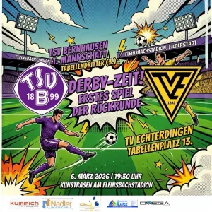 Vorschau Pflichtspiele starten, Fr.6.3. um 19:30 Uhr Derby gegen TV Echterdingen