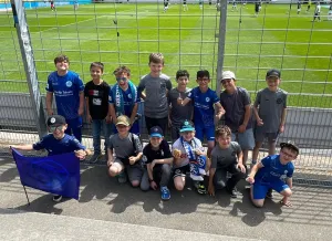 Besuch bei den "Blauen"